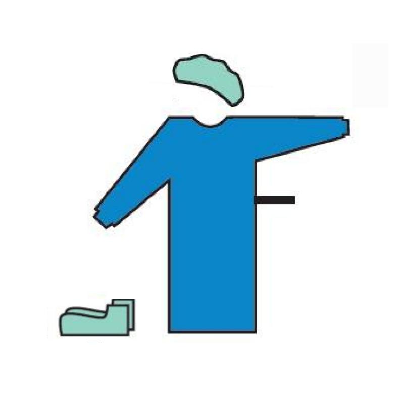 Комплект одягу, операційний, стерильний одноразового використання, ТМ «АХІЛЛ»